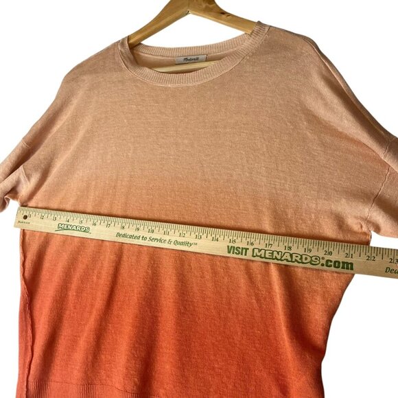 Madewell Women's S Morton Ombré Printed Pullover Sweater Printed Ombre‎ Tanger - Picture 7 of 7